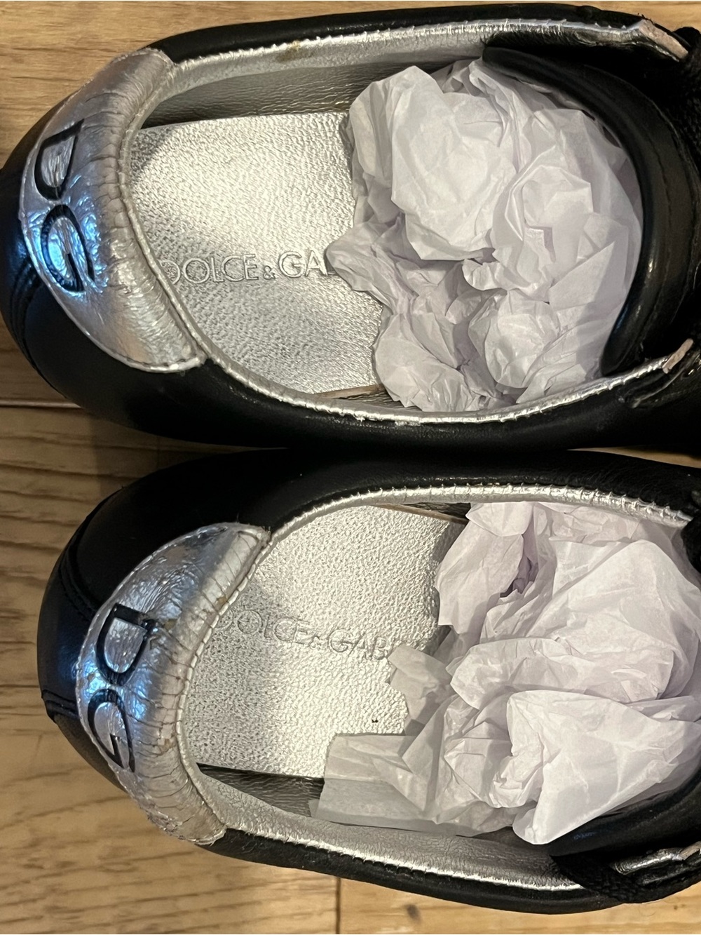 Dolce & Gabbana Black Leather Wedge Women’s Sneakers- size 36.5 - Picture 11 of 13